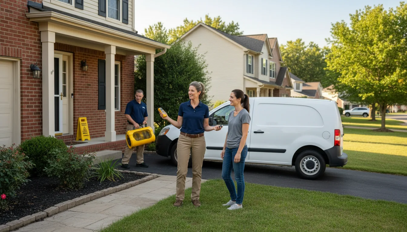 Water restoration image for Dehumidification And Cleanup Services in Waverly, WV